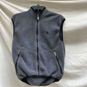 The North Face gray fleece vest, size Small